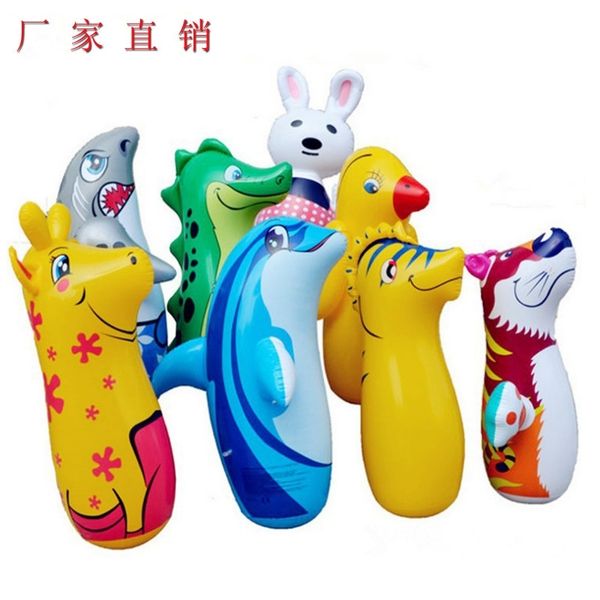 

large children vent sports boxing tumbler toys inflatable hammer