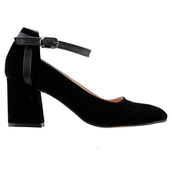 

sandals ayakland 111012-1116 7 cm heel women 's suede shoes ozmc, Black