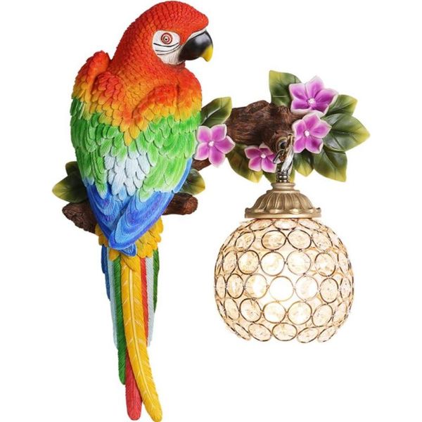 

wall lamp haixiang parrot bedroom bedside light retro hallway sconce entrway decoration lights for living room