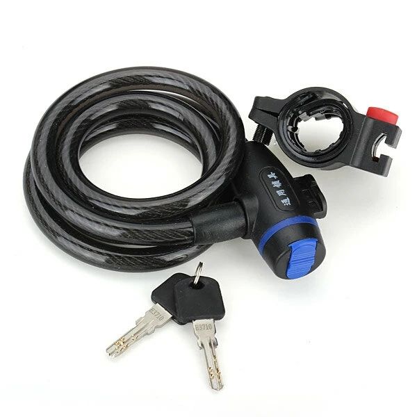 

mountain bike bicycle key lock 12x1000mm motorcycle lock chain