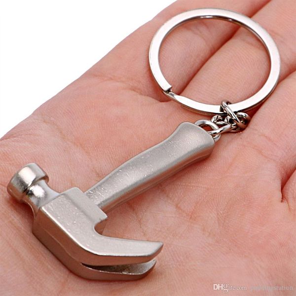 

tavis car keychain keyring claw hammer pendant auto key ring chain keyfob metal keychain creative interior accessories personality key chain, Silver