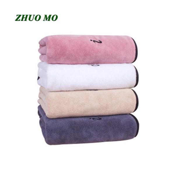 

towel zhuo mo "i love you" embroidery microfiber bath for gifts couple travel 4 colors 70 * 140 cm bathroom