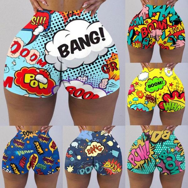 

women's leggings sport women fitness slim funny words printed gym short bulift leggins push up panties seamless, Black