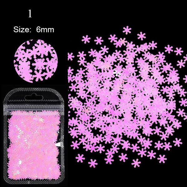 

nail art decorations glitter snowflake sequins 3d flakes laser slices for nails manicure christmas party decoration diy clothing sewing acce, Silver;gold