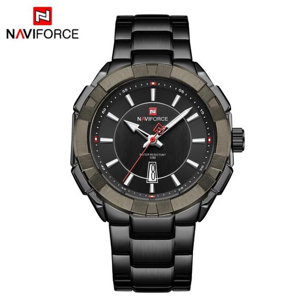 

wristwatches naviforce fashion & sport men's watch waterproof quartz wristwatch men big dial clock watches relogio masculino, Slivery;brown