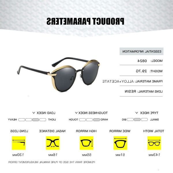 

sunglasses fashionable sun frames uv400 eye fondyi cat dropshipping sunglasses polarized girls women fashion sun glasses female sport party, Black