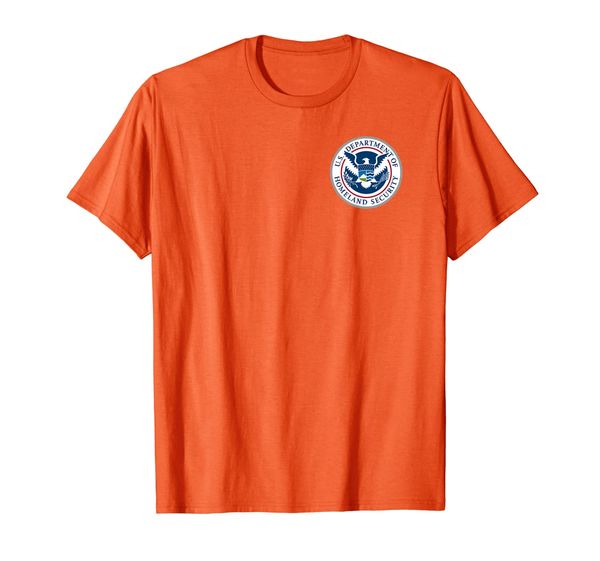 

department of homeland security dhs t-shirt, White;black