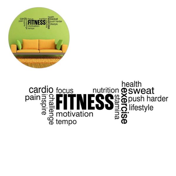 

wallpapers fitness wall decal gym workout motivational inspirational sticker art
