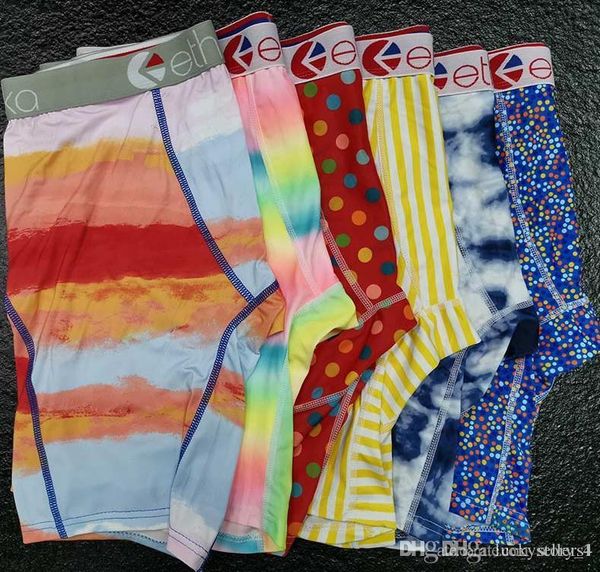 

new fashion ethika mens designer underwear boxer shorts mens male underwear men boxer underpants comfortable breathable cuecas boxer3453, Black;white