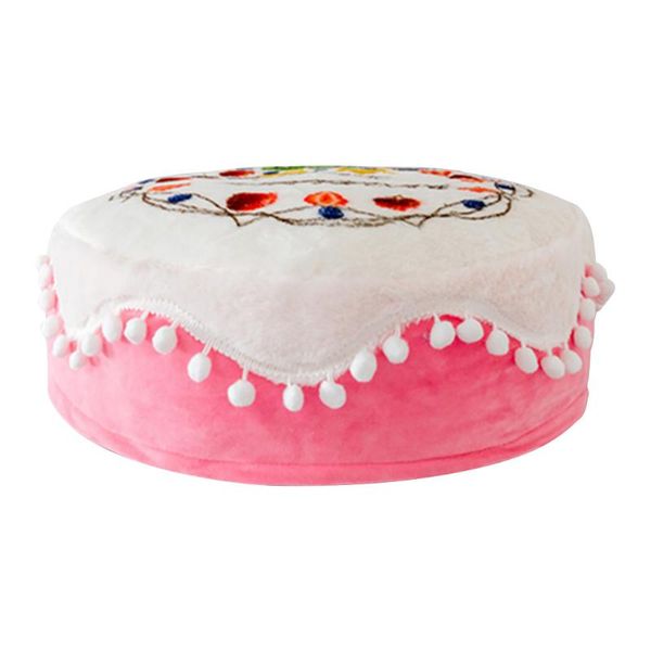 

cat beds & furniture warm pet supplies cake shape extra thick cotton pad creative house sleeping dog bed mat kennels