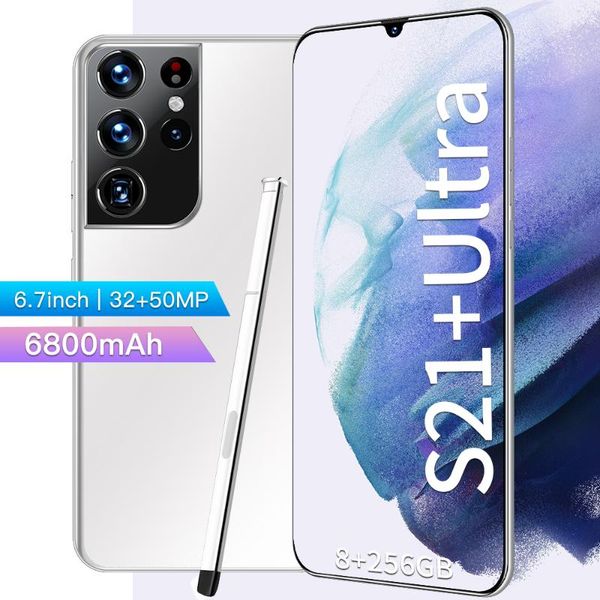 

cell phone mounts & holders global version 5g smartphone s21+ ultra 8gb 256gb 7.3 inch mtk6989 10 core 4g network mobile phones android mobi