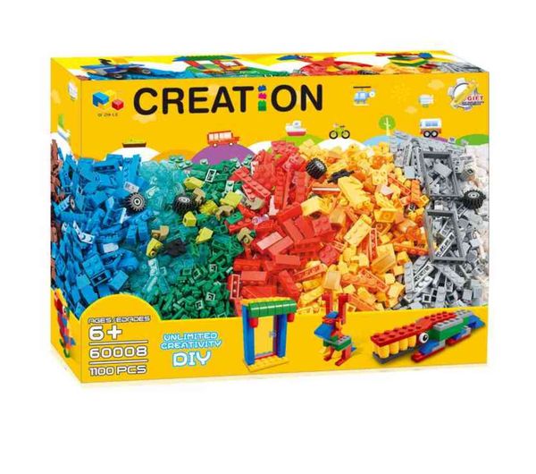 

1100pcs creative educational construction diy bulk building blocks legoingly blocks