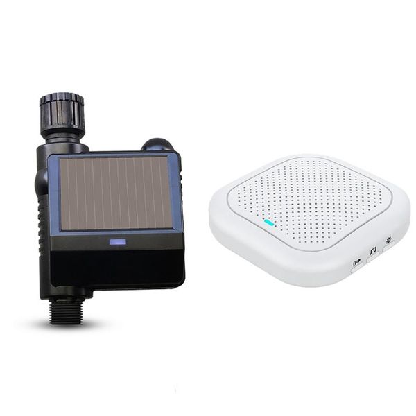 

kkmoon water management system smart valve solar-powered automatic timer self watering device irrigation controller equipments