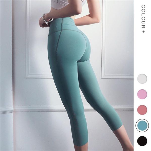 

yoga outfits pants with pockets women sport leggings jogging workout running stretch high elastic gym tights legging, White;red