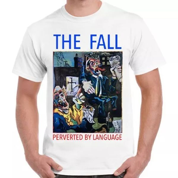 

the fall perverted by language punk rock retro t shirt 1715, White;black