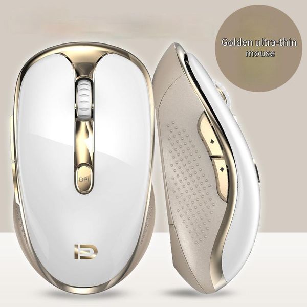 

mice v5s wireless gaming mouse lapultra-thin power-saving golden
