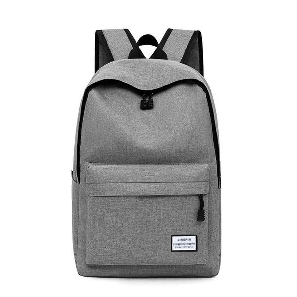 

backpack 15-inch leisure schoolbag canvas minimalism korean large capacity student computer travel bag