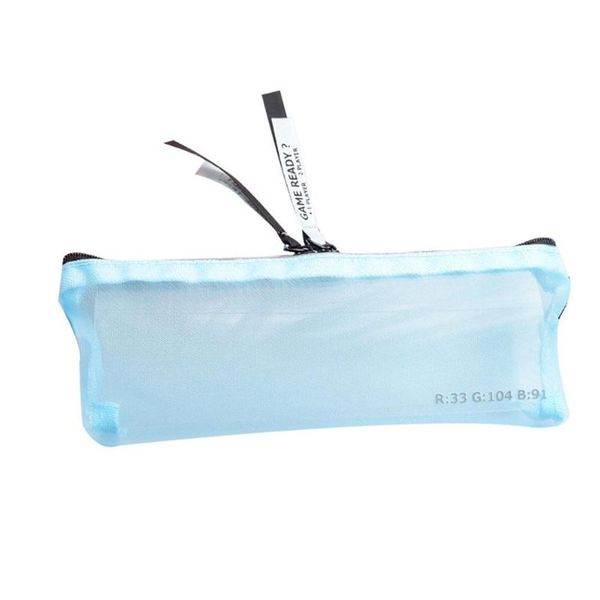

pencil bags adeeing bag concise simple transparent nylon mesh zipper case d20
