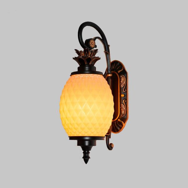 

creative pineapple shape outdoor waterproof wall lamp villa garden balcony/aisle light gate exterior bracket lamps
