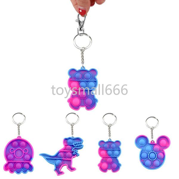 

colorful keychain children dimple toy pressure reliever board controller educational toy 2021 simple dimple toys