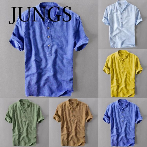 

men's casual shirts fashion shirt short sleeve loose summer harajuku streetwear solid breathable men spring 2021 soft, White;black