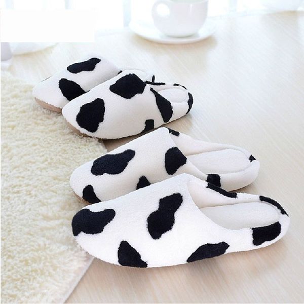 

women faux fur slippers warm plush soft suede sole lovers indoor slipper quiet super light female winter home floor shoes sh456, Black