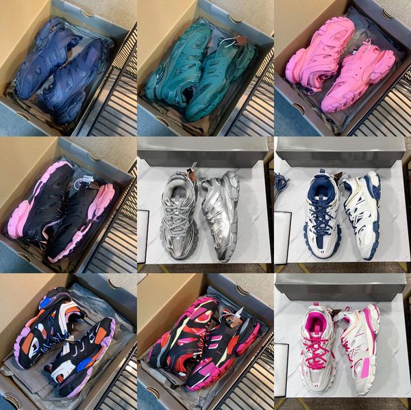

triple sneakers for women casual shoes man dad shoes high luxury brand designer woman shoe patchwork new trainers fashion sneaker thick bott, Black