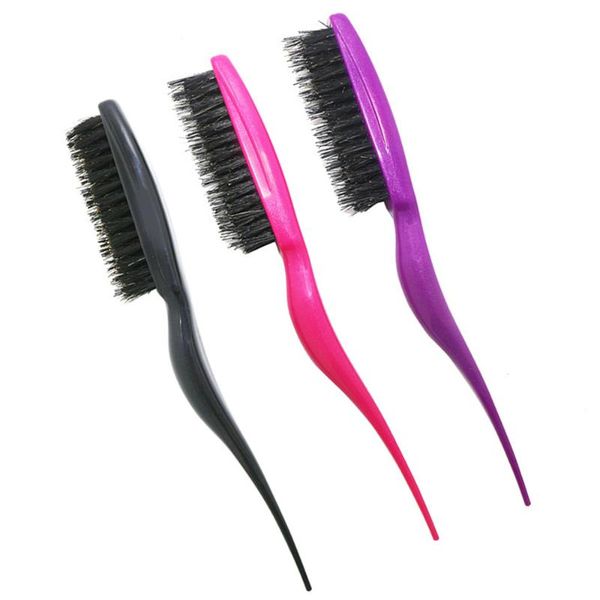 

hair brushes boar brush salon comb teasing for (random color), Silver