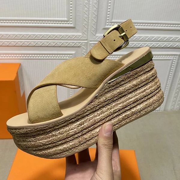 

official website 70% off outlet retro style women slippers buckle strap fashion solod color female thick-soled casual new mujer shoes sale, Black
