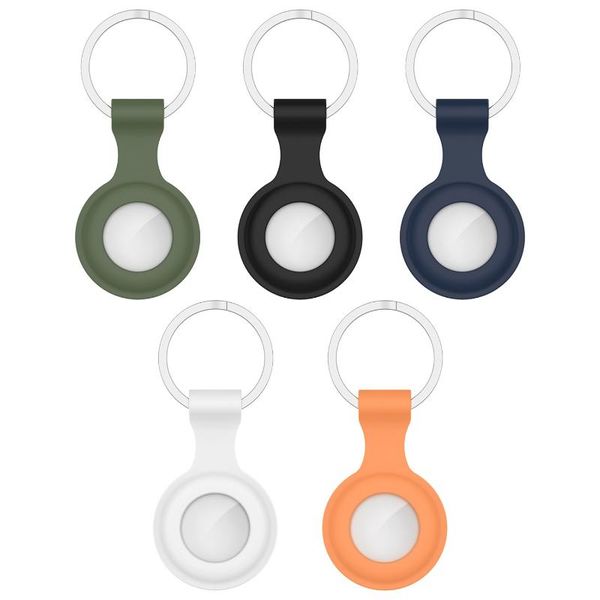 

cell phone repairing tools for airtags silicone protective sleeve case cover anti-lost device keychain