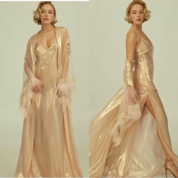 

wraps & jackets champagne feather women sleepwear nightgown party bathrobes pajamas robes visual bride bath pajama, White