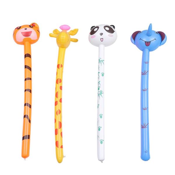 

party favor 4pcs inflatable animal stick toys creative balloons kids