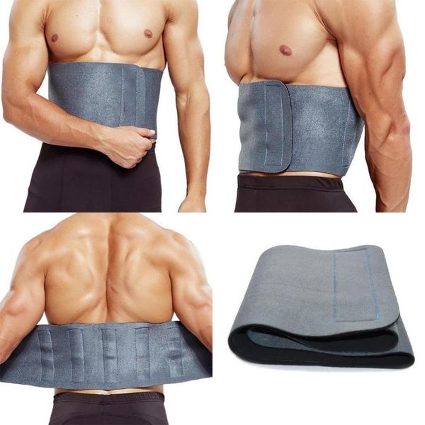 

slimming belt men women running basketball body shaper reusable gray magnetic comfortable waist cinchers support, Black;gray
