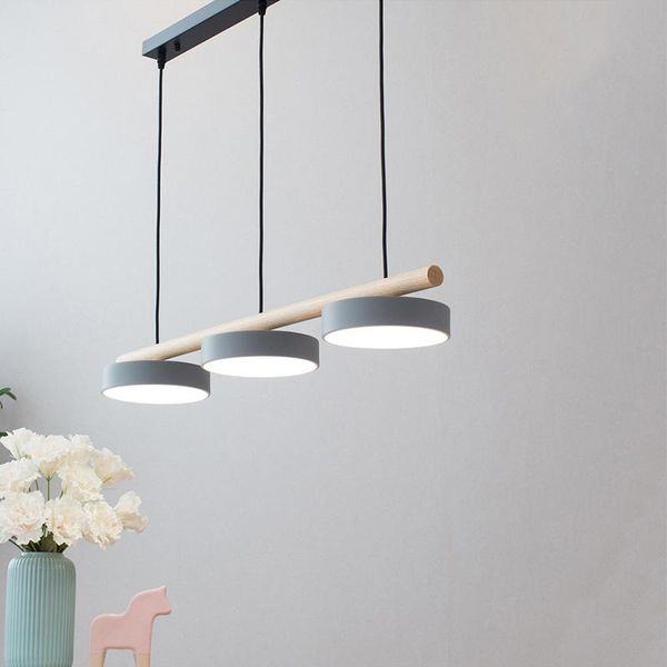 

pendant lamps nordic iron restaurant 3 heads simple bar chandelier personality white/black/gray/gray living room dining led home light