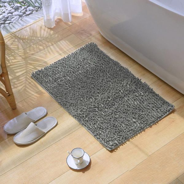 

bath mats yc non-slip chenille mat rug plush carpet for home sofa shower bathmat extra soft absorbent microfiber shag