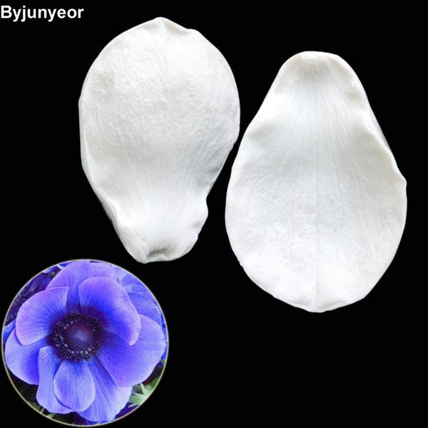 

cake tools anemone & pasqueflower veiners cutter silicone decorating molds gumpaste chocolate m2172