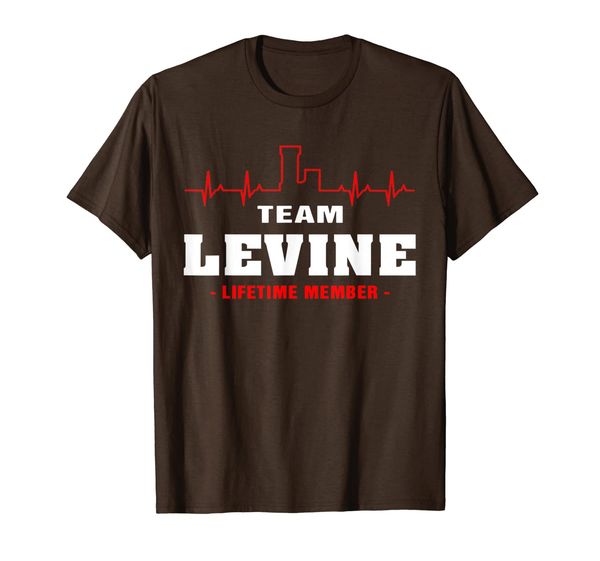 

team levine lifetime member shirt surname, last name gift t-shirt, White;black