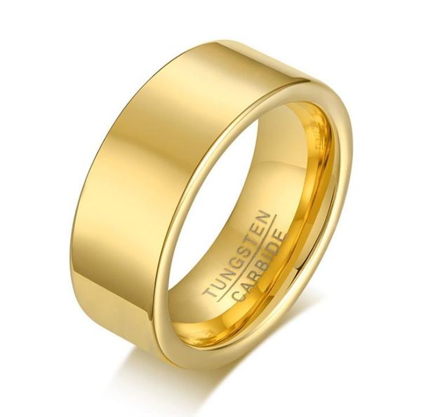 

wedding rings simple classic men's ring glossy engagement dating, Slivery;golden