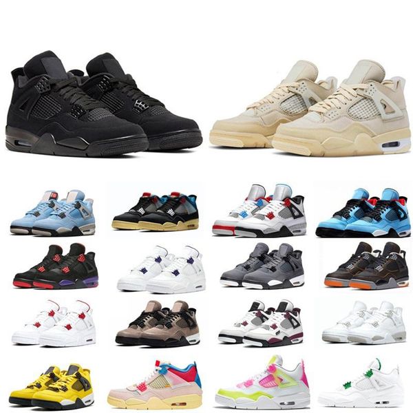 

jumpman 4 4s infrared mens basketball shoes military black cat camo cactus jack oreo sail university blue red thunder men women trainers spo