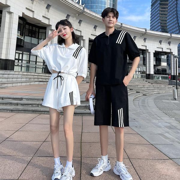 

women's t-shirt 2021 couples wear fashion casual sports suit clothes clothing, White