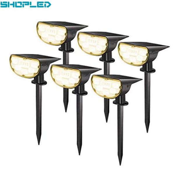 

led solar lawn lamp outdoor garden light waterproof ip67 high brightness power landscape decorative lighting lamps