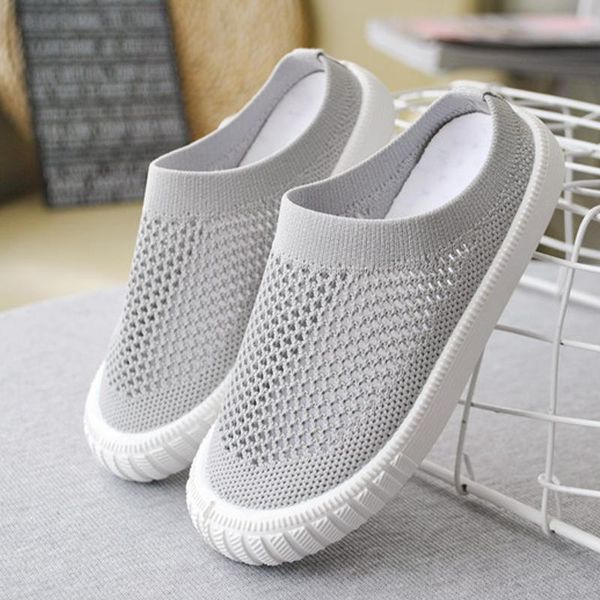 

spring kids shoes slippers children breathable anti-slip girls boys slipper baby, Black;grey