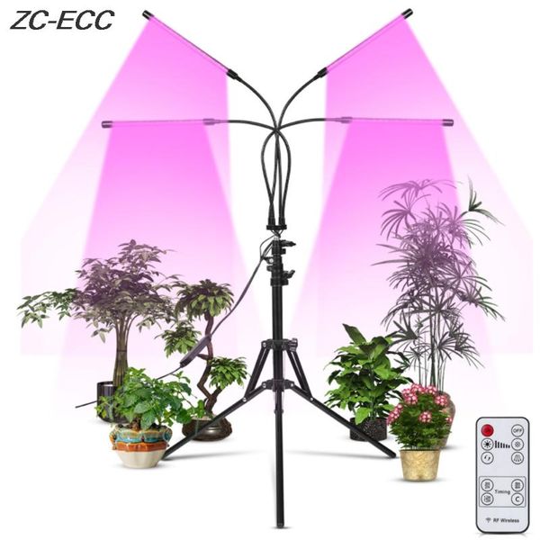 

zc-ecc 40w led three-tube plant growth light full spectrum fill cycle timing indoor grow lights