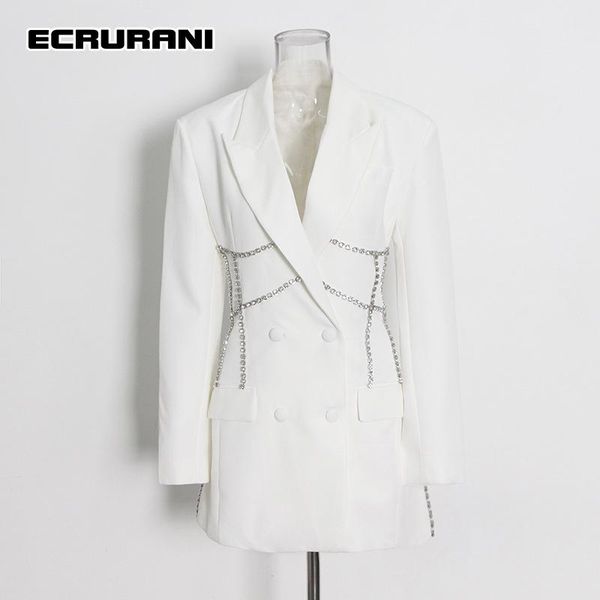 

casual dresses ecrurani white patchwork pearl for female notched long sleeve high waist slimming solid 2021 women's summer dress, Black;gray