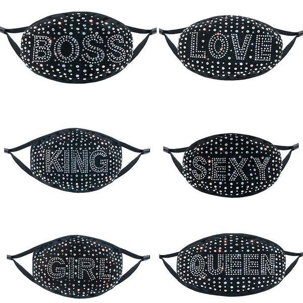 

custom logo fashion letter point belt drill cotton summer sunscreen dust mask