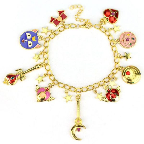 

link, chain women's bracelet cosplay anime prop costume accessories, Black