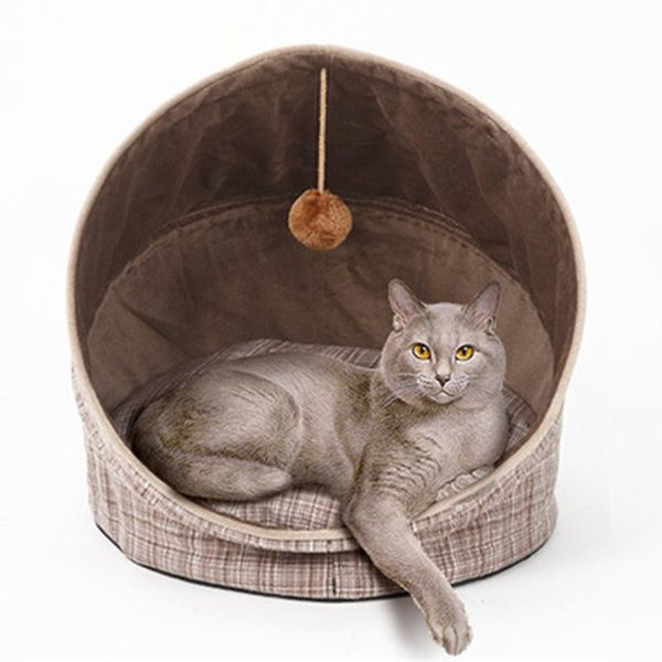 

winter warm house cat sleeping bed cats lovely cave for comfortable pet beds & furniture