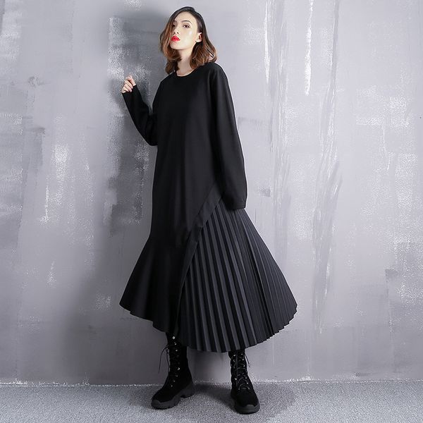 

black dubai maxi loose muslim big size dress plied, Black;gray