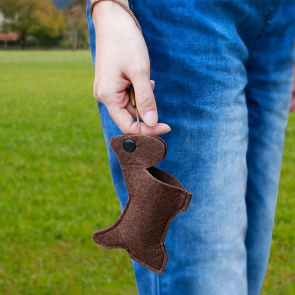 

dog apparel portable poop bag holder cute animal shape waste bags easy degradable pet dispenser cleaning products qgnv