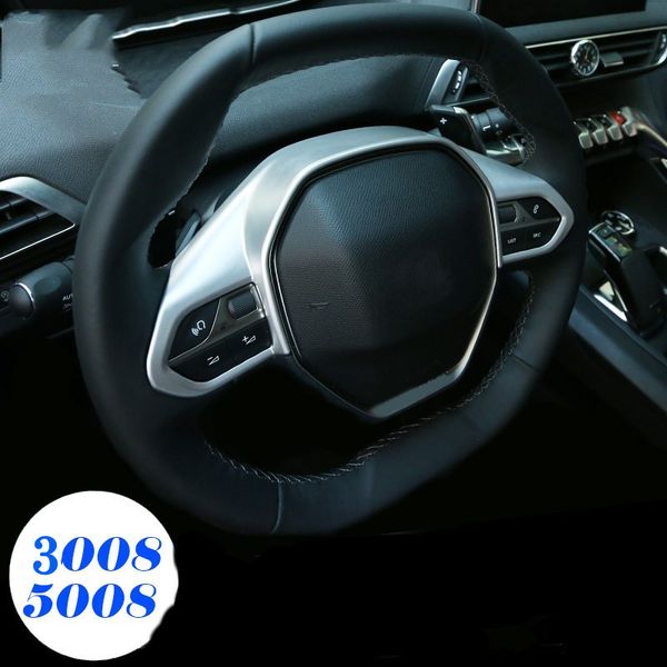 

decorative sticker for peugeot 3008 5008 steering wheel of model year 17-19